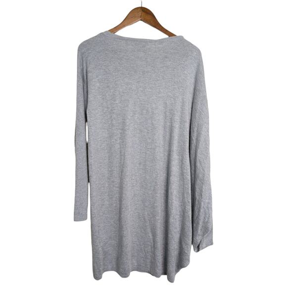 Ted Baker Fondy Angora Blend Asymmetric Knitted Tunic Dress Marled Gray Small 6 - Picture 7 of 13